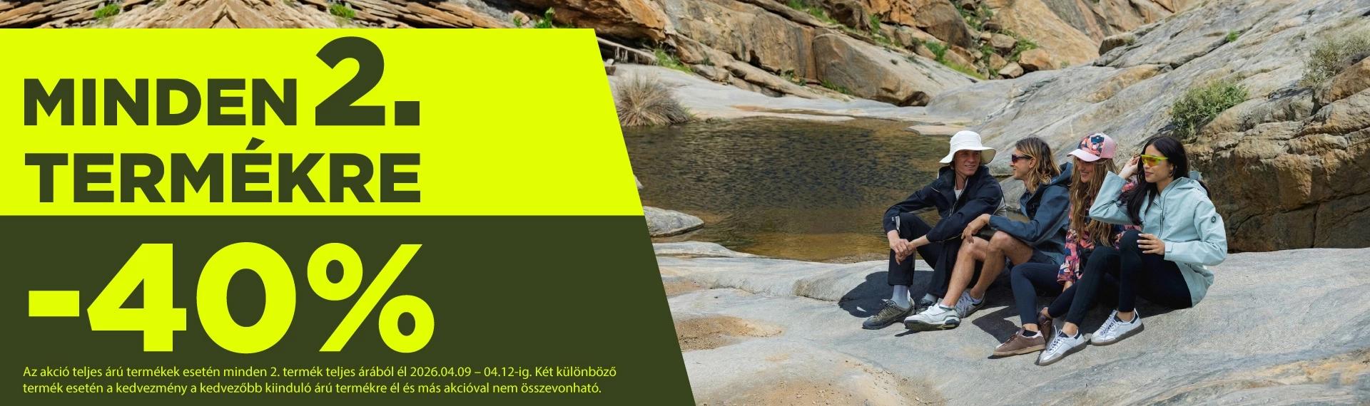 Minden 2. termékre -40%