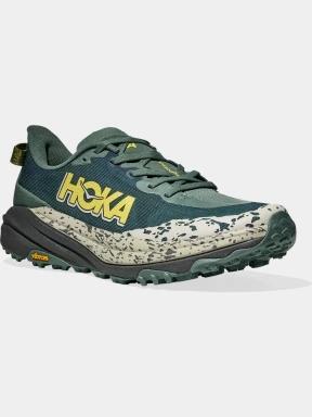 Hoka Speedgoat 6 WIDE férfi terepfutó cipő zöld színben 1