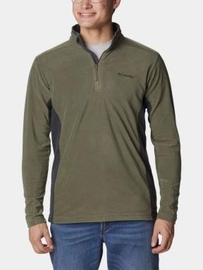 Columbia Klamath Range II Half Zip férfi polár pulóver zöld színben 1