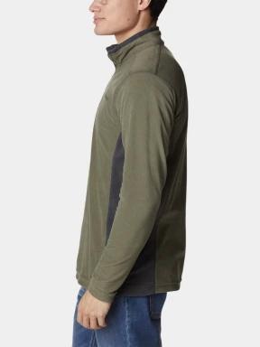 Columbia Klamath Range II Half Zip férfi polár pulóver zöld színben 3