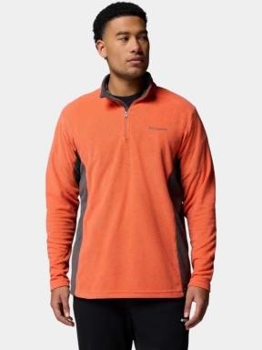 Columbia Klamath Range II Half Zip férfi polár pulóver narancssárga színben 1