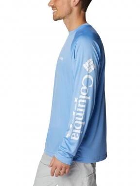 Columbia Terminal Tackle LS Shirt férfi hosszú ujjú sport póló kék színben 3