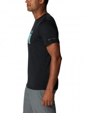 Columbia Zero Rules Short Sleeve Graphic Shirt férfi rövid ujjú sport póló fekete színben 3