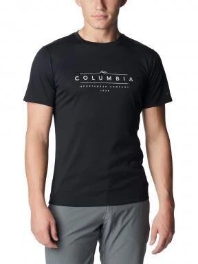 Columbia Zero Rules Short Sleeve Graphic Shirt férfi rövid ujjú sport póló fekete színben 1