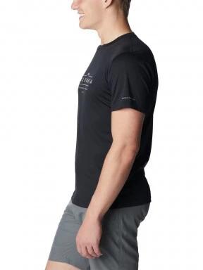 Columbia Zero Rules Short Sleeve Graphic Shirt férfi rövid ujjú sport póló fekete színben 3