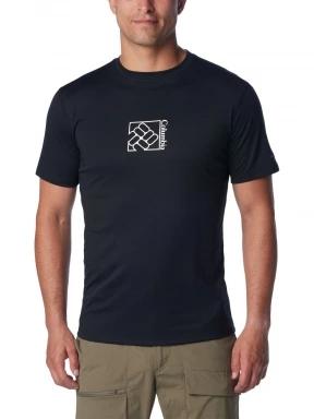 Columbia Zero Rules Short Sleeve Graphic Shirt férfi rövid ujjú sport póló fekete színben 1