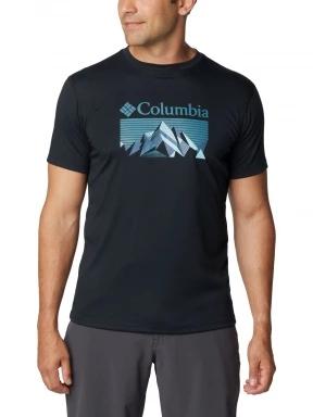 Columbia Zero Rules Short Sleeve Graphic Shirt férfi rövid ujjú sport póló szürke színben 1