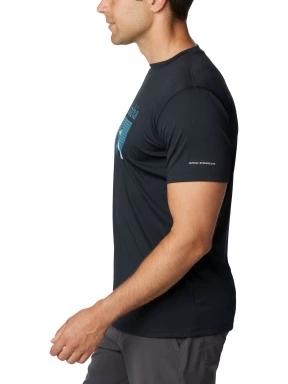 Columbia Zero Rules Short Sleeve Graphic Shirt férfi rövid ujjú sport póló szürke színben 3