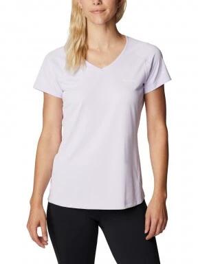 Columbia Zero Rules Short Sleeve Shirt női rövid ujjú sport póló lila színben 1