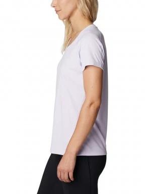 Columbia Zero Rules Short Sleeve Shirt női rövid ujjú sport póló lila színben 3