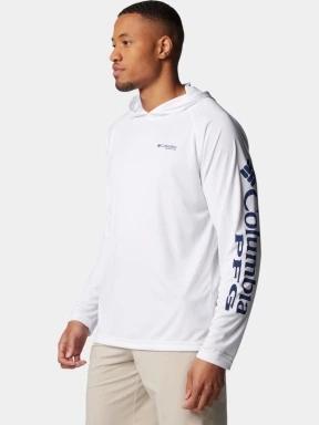 Columbia Terminal Tackle Hoodie férfi hosszú ujjú sport póló fehér színben 3
