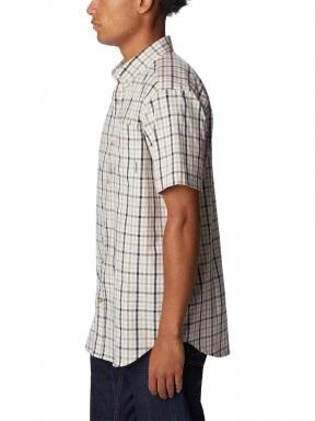 Columbia Rapid Rivers II Short Sleeve Shirt férfi rövid ujjú ing homok színben 3