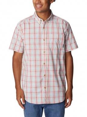Columbia Rapid Rivers II Short Sleeve Shirt férfi rövid ujjú ing piros színben 1