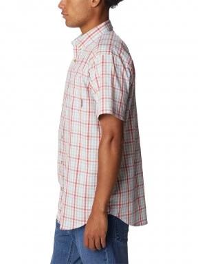 Columbia Rapid Rivers II Short Sleeve Shirt férfi rövid ujjú ing piros színben 3
