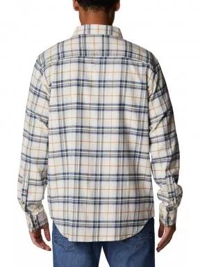 Columbia Cornell Woods Flannel Long Sleeve Shirt férfi hosszú ujjú ing homok színben 3