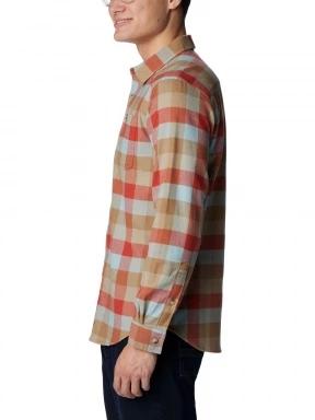 Columbia Cornell Woods Flannel Long Sleeve Shirt férfi hosszú ujjú ing piros színben 3