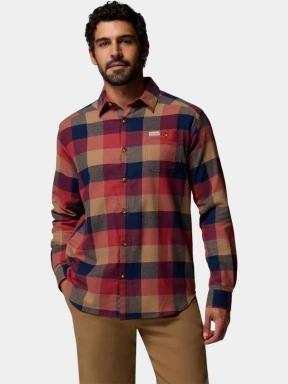 Columbia Cornell Woods Flannel Long Sleeve Shirt férfi hosszú ujjú ing piros színben 1