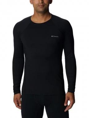 Columbia Heavyweight Stretch Long Sleeve Top férfi aláöltöző felső fekete színben 1