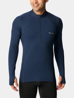 Columbia Midweight Stretch Long Sleeve Half Zip férfi aláöltöző felső kék színben 1