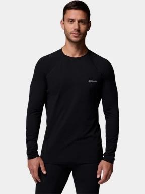 Columbia Midweight Stretch Long Sleeve Top férfi aláöltöző felső fekete színben 1