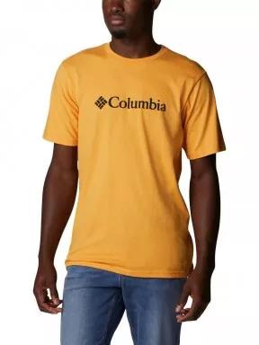 Columbia Csc Basic Logo Short Sleeve férfi rövid ujjú póló narancssárga színben 1