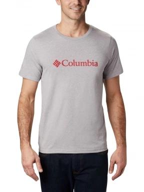 Columbia CSC Basic Logo Tee férfi rövid ujjú póló szürke színben 1