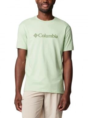 Columbia CSC Basic Logo Tee férfi rövid ujjú póló zöld színben 1