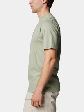 Columbia Csc Basic Logo Short Sleeve Shirt férfi rövid ujjú póló zöld színben 3