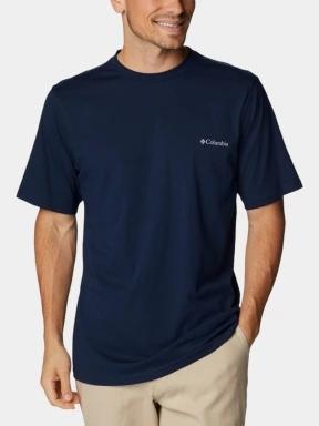 Columbia Csc Basic Logo Short Sleeve Shirt férfi rövid ujjú póló kék színben 1