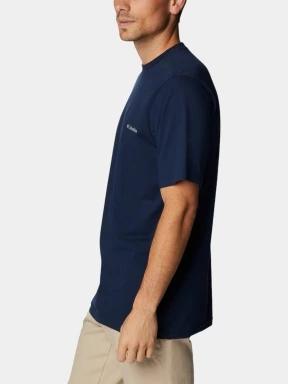 Columbia Csc Basic Logo Short Sleeve Shirt férfi rövid ujjú póló kék színben 3