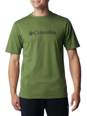 Columbia CSC Basic Logo Tee férfi rövid ujjú póló zöld színben 1