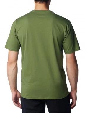 Columbia CSC Basic Logo Tee férfi rövid ujjú póló zöld színben 3