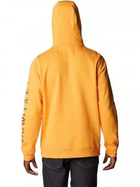 Columbia Csc Basic Logo II Hoodie férfi kapucnis pulóver sárga színben 3