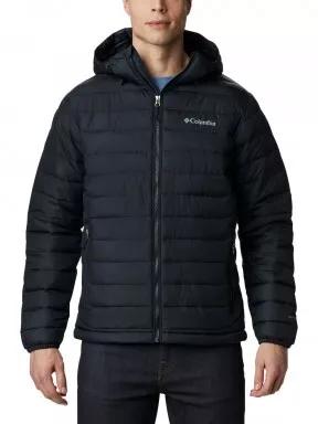 Columbia Powder Lite Hooded Jacket férfi átmeneti kabát fekete színben 1