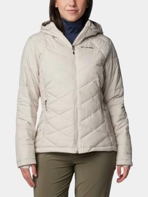 Columbia Heavenly Hooded Jacket női steppelt átmeneti kabát homok színben 1