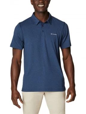 Columbia Tech Trail Polo férfi galléros póló kék színben 1