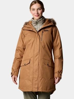 Columbia Suttle Mountain Long Insulated Jacket női télikabát barna színben 1
