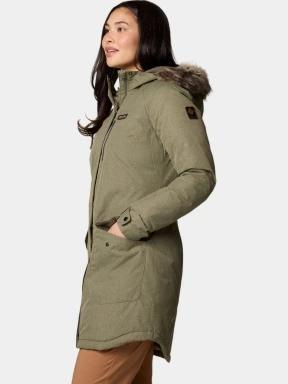 Columbia Suttle Mountain Long Insulated Jacket női télikabát zöld színben 3