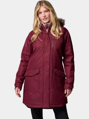 Columbia Suttle Mountain Long Insulated Jacket női télikabát piros színben 1