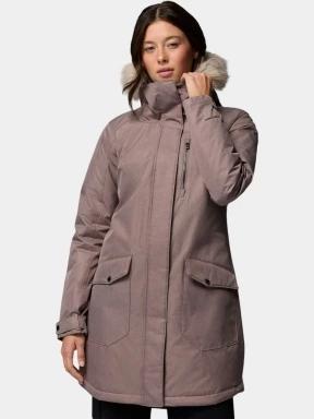 Columbia Suttle Mountain Long Insulated Jacket női télikabát barna színben 1