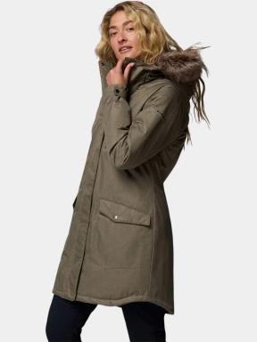 Columbia Suttle Mountain Long Insulated Jacket női télikabát zöld színben 3