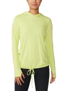 Mountain Hardwear Crater Lake Long Sleeve Hoody női kapucnis pulóver sárga színben 1