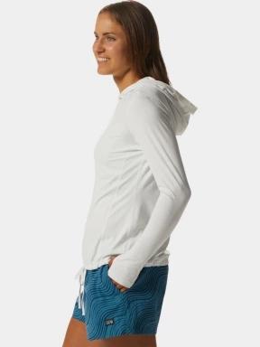 Mountain Hardwear Crater Lake Long Sleeve Hoody női hosszú ujjú sport póló szürke színben 3