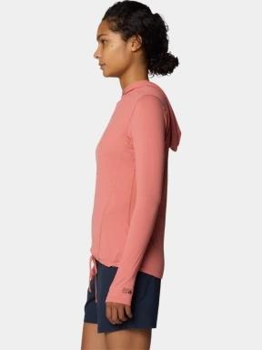 Mountain Hardwear Crater Lake Long Sleeve Hoody női hosszú ujjú sport póló piros színben 3