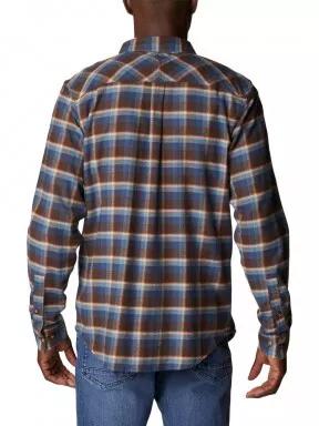Columbia Flare Gun Stretch Flannel férfi hosszú ujjú ing barna színben 3
