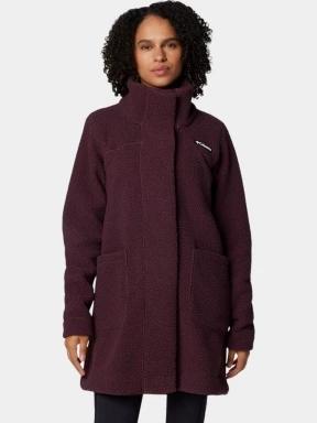 Columbia Panorama Long Jacket női átmeneti kabát piros színben 1