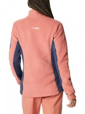 Columbia Titan Pass 2.0 II Fleece női polár pulóver piros színben 3