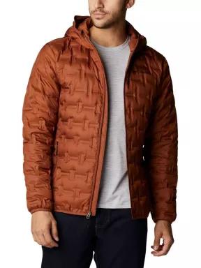 Columbia Delta Ridge Down Hooded Jacket férfi átmeneti kabát barna színben 1