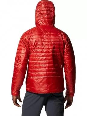 Mountain Hardwear Ghost Shadow Hoody férfi steppelt átmeneti kabát piros színben 3