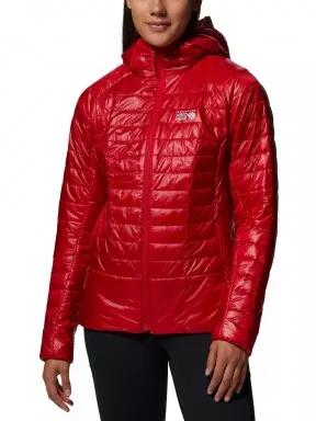 Mountain Hardwear Ghost Shadow Hoody női steppelt átmeneti kabát piros színben 1